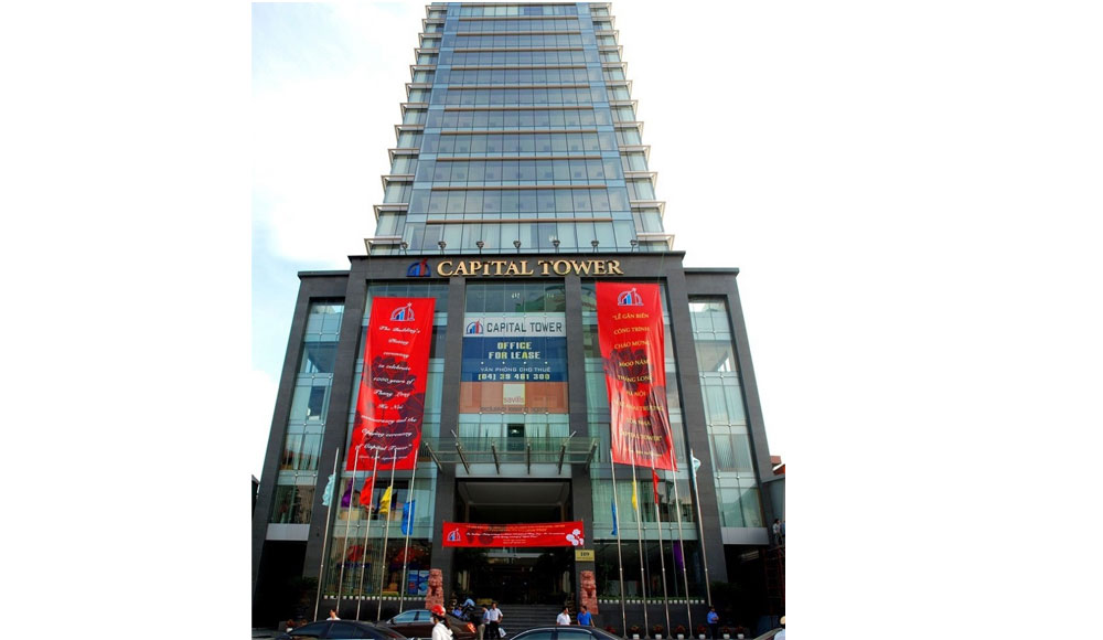 Mặt chính tòa nhà Capital Tower toa-nha-Capital-Tower-tran-hung-dao