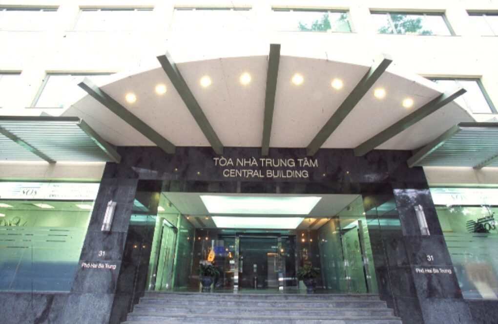 Mặt trước của tòa nhà Central Building thue-van-phong-toa-nha-Central-Building-ha-noi