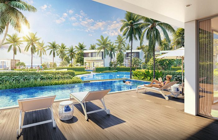 Deluxe villa view swimming