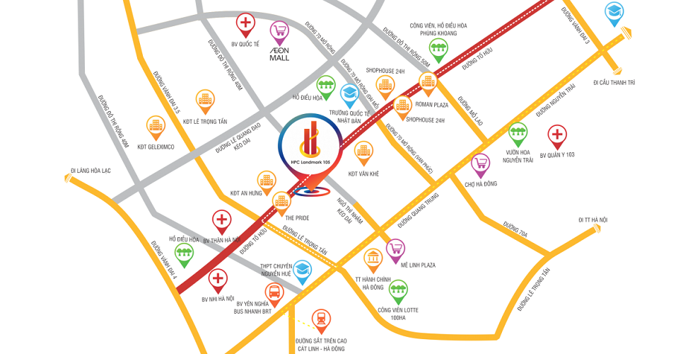 vị trí HPC Landmark 105 vị trí HPC Landmark 105