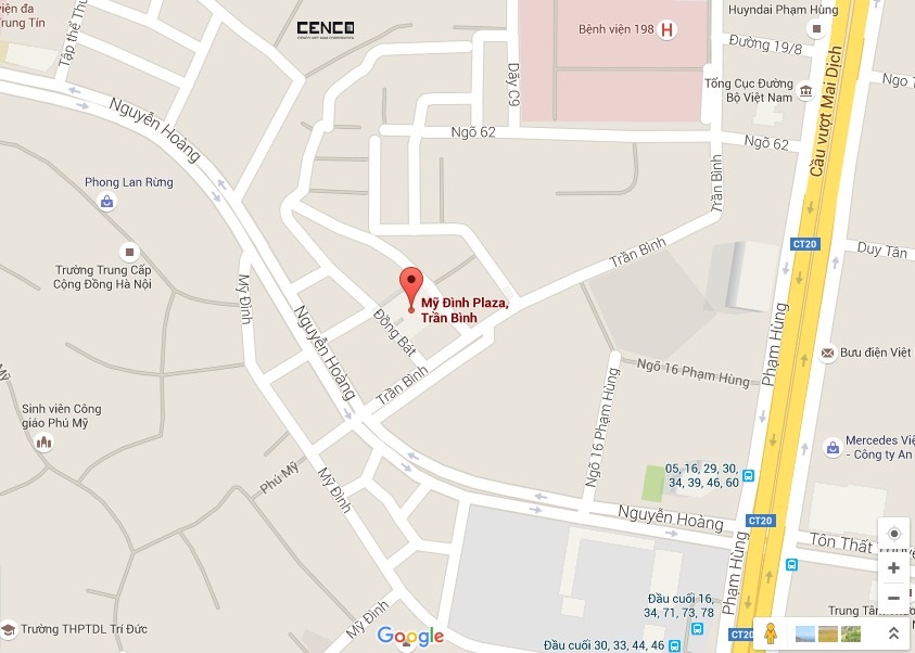 Map My dinh plaza_cenco